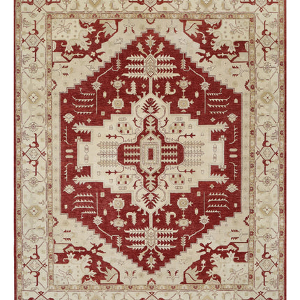 Ziegler 11' 8" X 14' 11" Hand Knotted Wool Rug 11' 8" X 14' 11" (356 X 455) / Rust / Wool