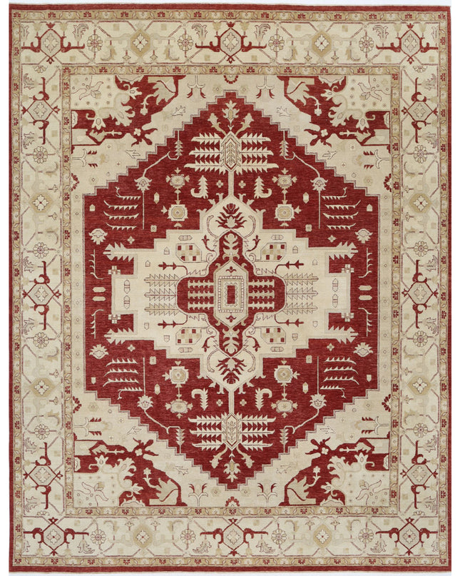 Ziegler 11' 8" X 14' 11" Hand Knotted Wool Rug 11' 8" X 14' 11" (356 X 455) / Rust / Wool