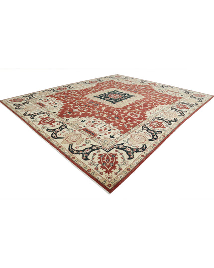 Ziegler 11' 11" X 14' 8" Hand Knotted Wool Rug 11' 11" X 14' 8" (363 X 447) / Pink / Wool