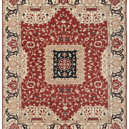 Ziegler 11' 11" X 14' 8" Hand Knotted Wool Rug 11' 11" X 14' 8" (363 X 447) / Pink / Wool
