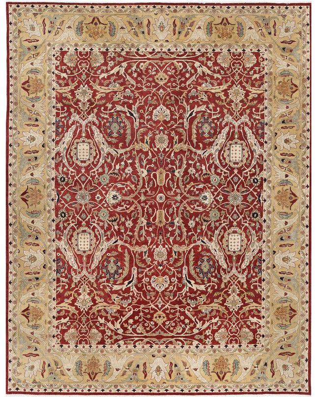 Ziegler 11' 3" X 14' 6" Hand Knotted Wool Rug 11' 3" X 14' 6" (343 X 442) / Red / Wool