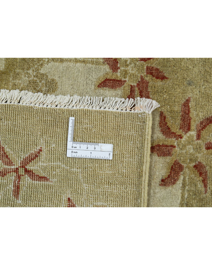 Ziegler 9' 1" X 12' 1" Hand Knotted Wool Rug 9' 1" X 12' 1" (277 X 368) / Green / Wool