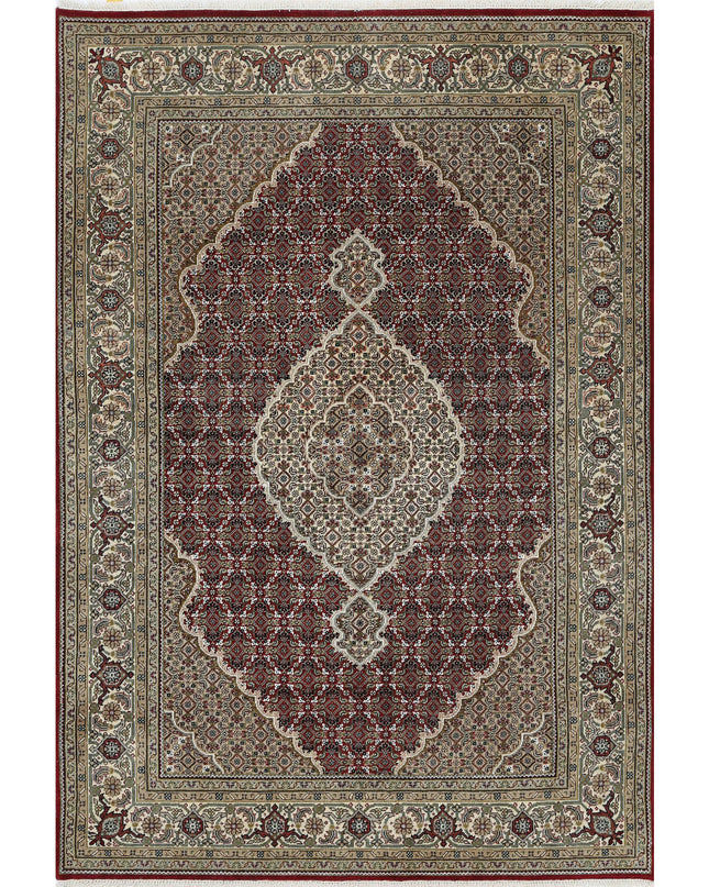 Ziegler 5' 4" X 8' 0" Hand Knotted Wool Rug 5' 4" X 8' 0" (162 X 244) / Red / Wool