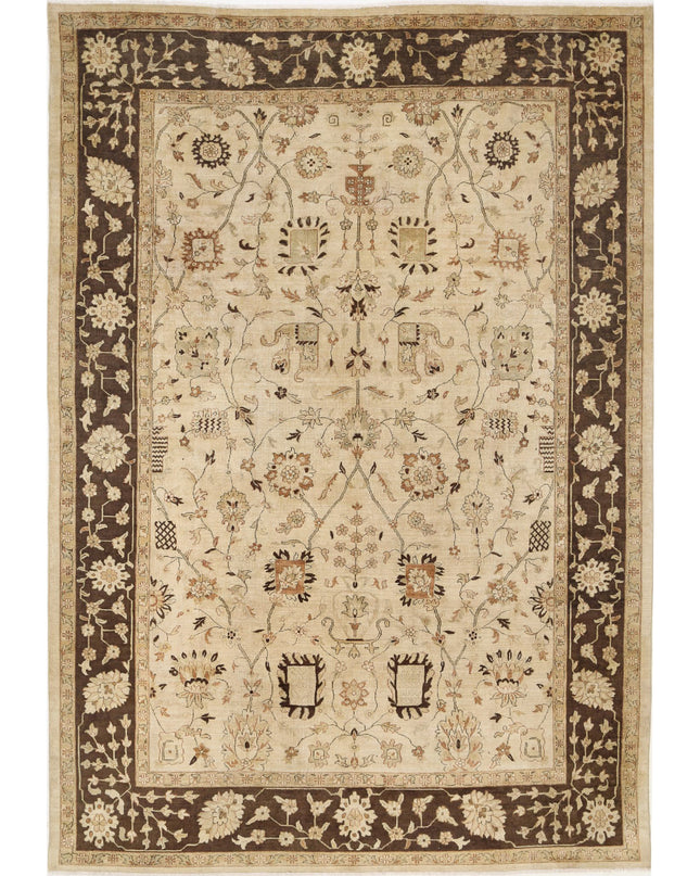Ziegler 9' 2" X 13' 2" Hand Knotted Wool Rug 9' 2" X 13' 2" (280 X 401) / Beige / Wool