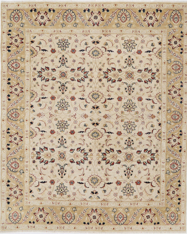 Ziegler 7' 9" X 9' 5" Hand Knotted Wool Rug 7' 9" X 9' 5" (236 X 287) / Ivory / Wool