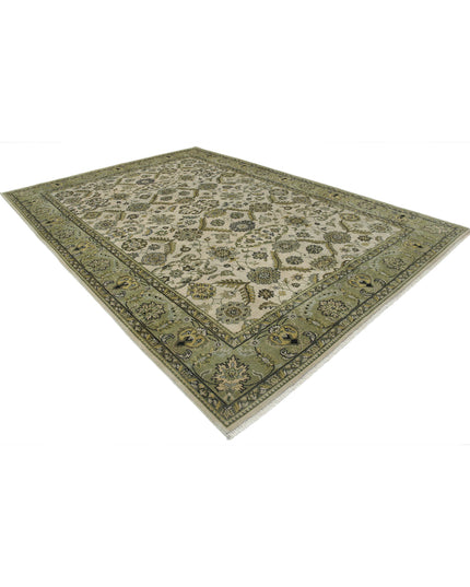 Ziegler 8' 7" X 12' 0" Hand Knotted Wool Rug 8' 7" X 12' 0" (262 X 366) / Ivory / Wool
