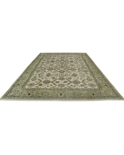 Ziegler 8' 7" X 12' 0" Hand Knotted Wool Rug 8' 7" X 12' 0" (262 X 366) / Ivory / Wool