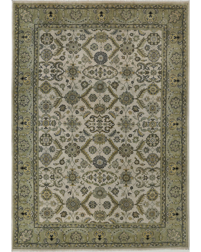 Ziegler 8' 7" X 12' 0" Hand Knotted Wool Rug 8' 7" X 12' 0" (262 X 366) / Ivory / Wool