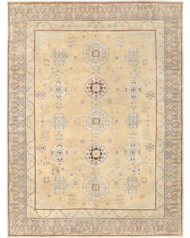 Ziegler 9' 0" X 12' 0" Hand Knotted Wool Rug 9' 0" X 12' 0" (274 X 366) / Gold / Wool