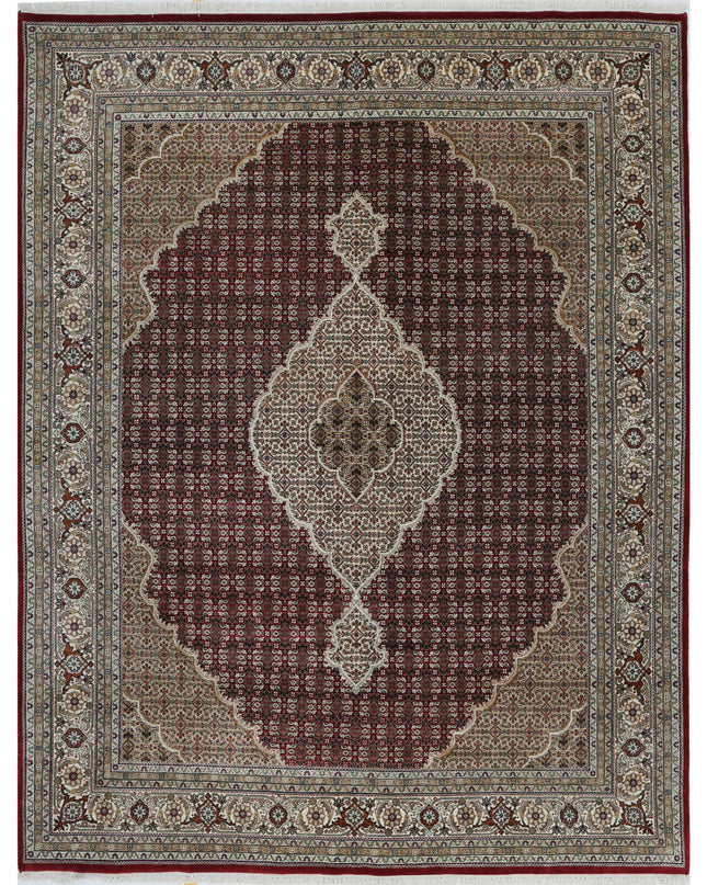 Ziegler 7' 10" X 10' 2" Hand Knotted Wool Rug 7' 10" X 10' 2" (239 X 310) / Red / Wool