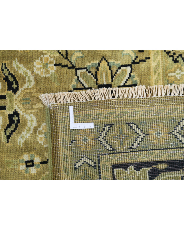 Ziegler 8' 8" X 11' 7" Hand Knotted Wool Rug 8' 8" X 11' 7" (264 X 353) / Green / Wool