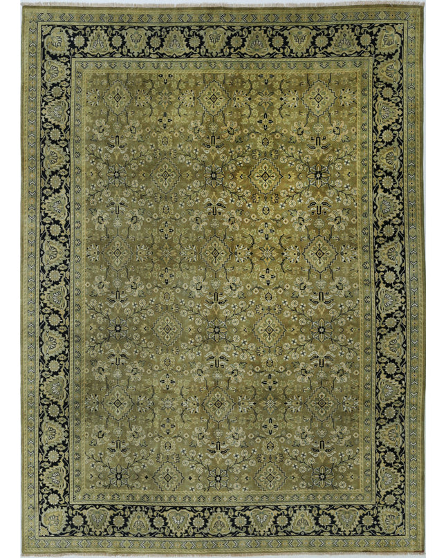 Ziegler 8' 8" X 11' 7" Hand Knotted Wool Rug 8' 8" X 11' 7" (264 X 353) / Green / Wool