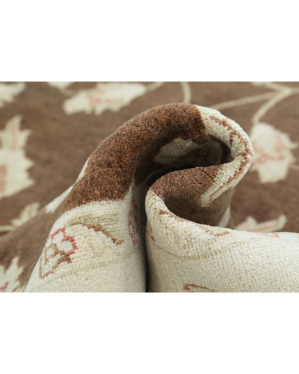 Ziegler 8' 8" X 11' 1" Hand Knotted Wool Rug 8' 8" X 11' 1" (264 X 338) / Brown / Wool