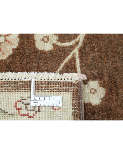 Ziegler 8' 8" X 11' 1" Hand Knotted Wool Rug 8' 8" X 11' 1" (264 X 338) / Brown / Wool