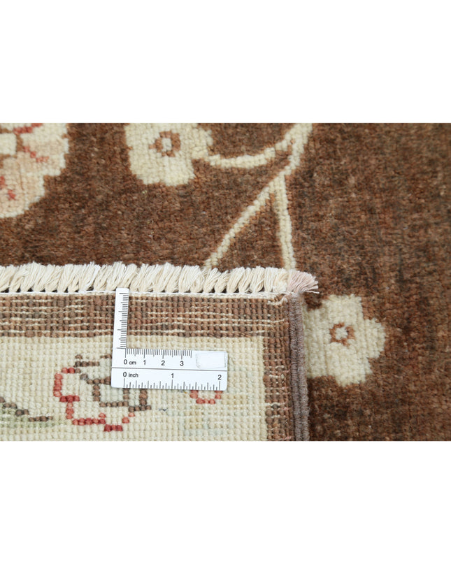 Ziegler 8' 8" X 11' 1" Hand Knotted Wool Rug 8' 8" X 11' 1" (264 X 338) / Brown / Wool