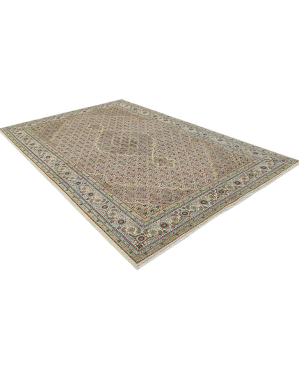 Ziegler 6' 5" X 9' 9" Hand Knotted Wool Rug 6' 5" X 9' 9" (196 X 297) / Ivory / Wool