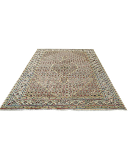 Ziegler 6' 5" X 9' 9" Hand Knotted Wool Rug 6' 5" X 9' 9" (196 X 297) / Ivory / Wool