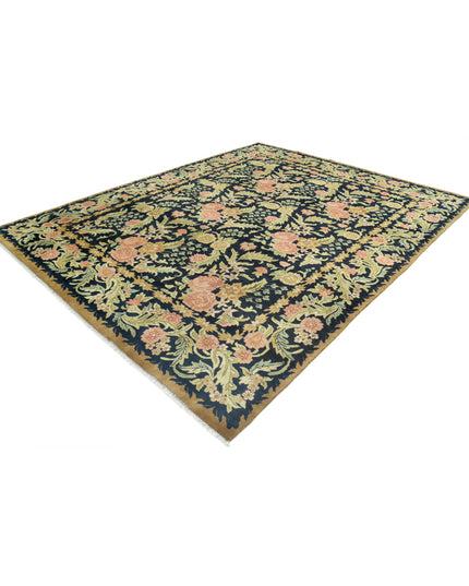 Ziegler 7' 10" X 9' 11" Hand Knotted Wool Rug 7' 10" X 9' 11" (239 X 302) / Black / Wool