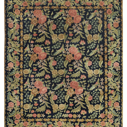 Ziegler 7' 10" X 9' 11" Hand Knotted Wool Rug 7' 10" X 9' 11" (239 X 302) / Black / Wool
