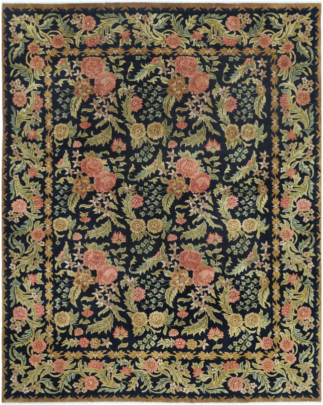 Ziegler 7' 10" X 9' 11" Hand Knotted Wool Rug 7' 10" X 9' 11" (239 X 302) / Black / Wool