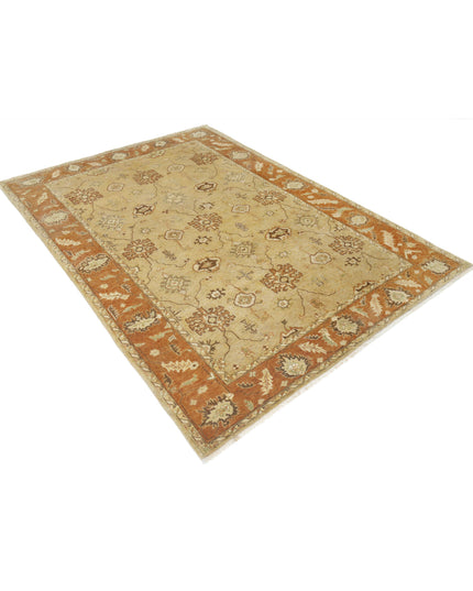 Ziegler 5' 5" X 7' 5" Hand Knotted Wool Rug 5' 5" X 7' 5" (165 X 226) / Beige / Wool