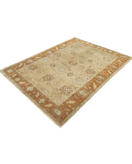 Ziegler 5' 5" X 7' 5" Hand Knotted Wool Rug 5' 5" X 7' 5" (165 X 226) / Beige / Wool