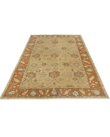 Ziegler 5' 5" X 7' 5" Hand Knotted Wool Rug 5' 5" X 7' 5" (165 X 226) / Beige / Wool