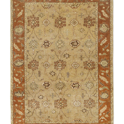 Ziegler 5' 5" X 7' 5" Hand Knotted Wool Rug 5' 5" X 7' 5" (165 X 226) / Beige / Wool