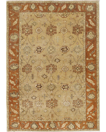 Ziegler 5' 5" X 7' 5" Hand Knotted Wool Rug 5' 5" X 7' 5" (165 X 226) / Beige / Wool