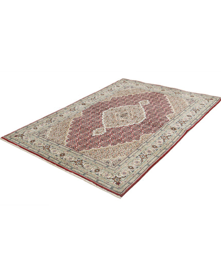 Ziegler 4' 8" X 6' 7" Hand Knotted Wool Rug 4' 8" X 6' 7" (142 X 201) / Red / Wool