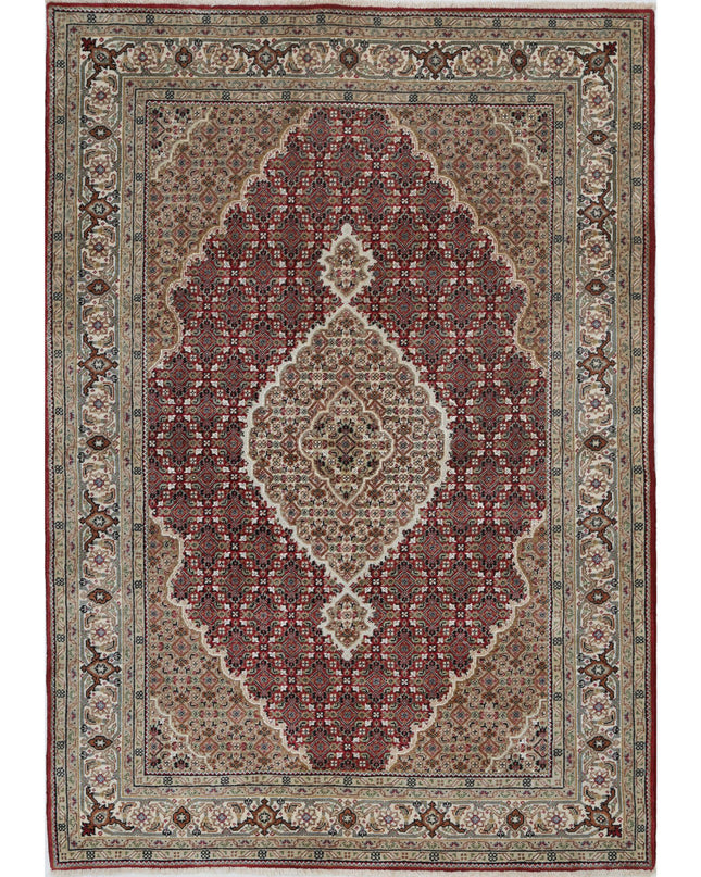 Ziegler 4' 8" X 6' 7" Hand Knotted Wool Rug 4' 8" X 6' 7" (142 X 201) / Red / Wool