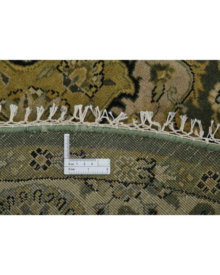 Ziegler 5' 9" X 5' 10" Hand Knotted Wool Rug 5' 9" X 5' 10" (175 X 178) / Green / Wool