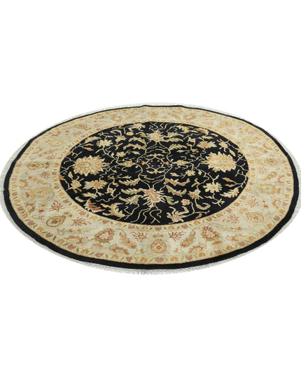 Ziegler 5' 10" X 5' 11" Hand Knotted Wool Rug 5' 10" X 5' 11" (178 X 180) / Black / Wool