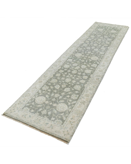 Ziegler 2' 7" X 9' 11" Hand Knotted Wool Rug 2' 7" X 9' 11" (79 X 302) / Grey / Wool
