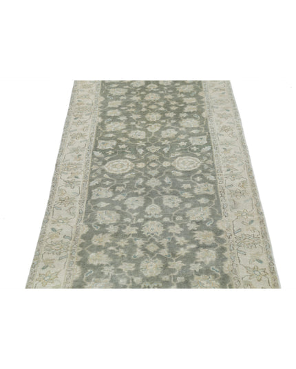 Ziegler 2' 7" X 9' 11" Hand Knotted Wool Rug 2' 7" X 9' 11" (79 X 302) / Grey / Wool