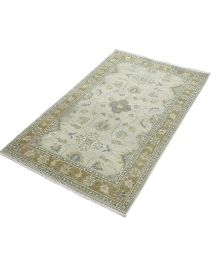 Ziegler 2' 10" X 4' 9" Hand Knotted Wool Rug 2' 10" X 4' 9" (86 X 145) / Beige / Wool