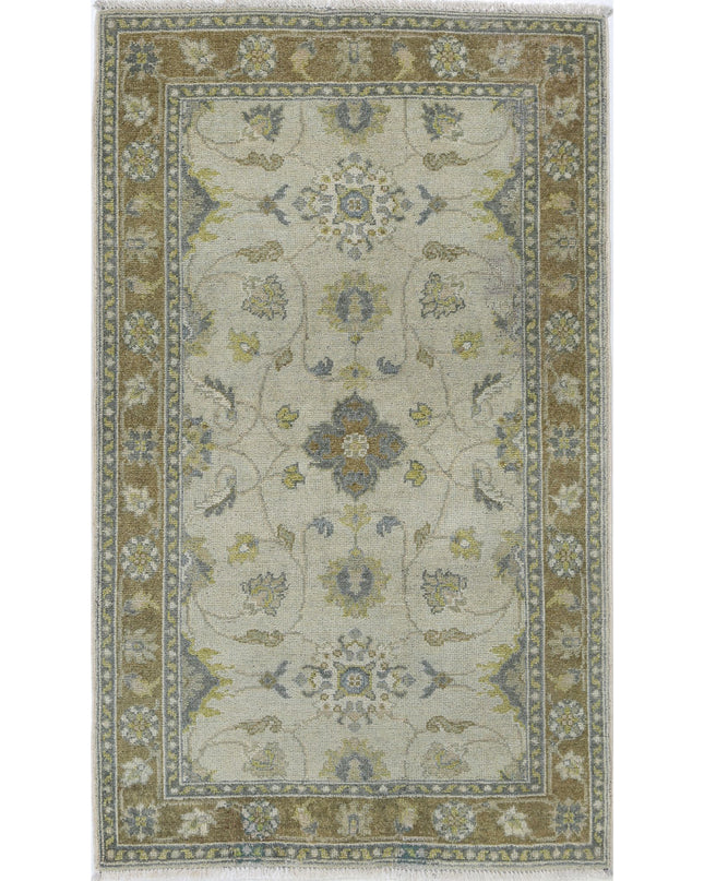 Ziegler 2' 10" X 4' 9" Hand Knotted Wool Rug 2' 10" X 4' 9" (86 X 145) / Beige / Wool