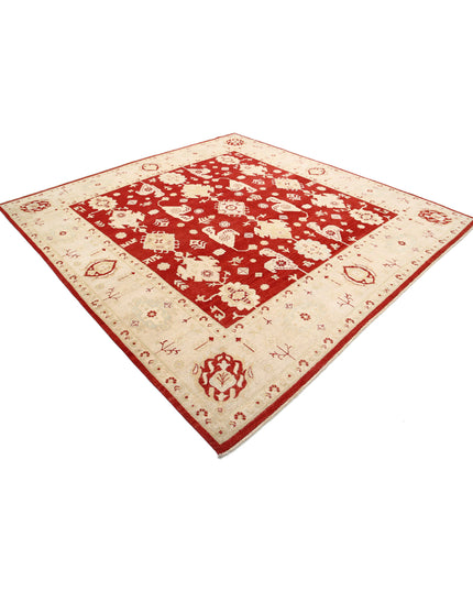 Ziegler 9' 0" X 9' 3" Hand Knotted Wool Rug 9' 0" X 9' 3" (274 X 282) / Red / Wool