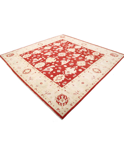 Ziegler 9' 0" X 9' 3" Hand Knotted Wool Rug 9' 0" X 9' 3" (274 X 282) / Red / Wool
