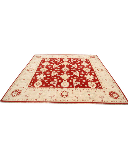 Ziegler 9' 0" X 9' 3" Hand Knotted Wool Rug 9' 0" X 9' 3" (274 X 282) / Red / Wool