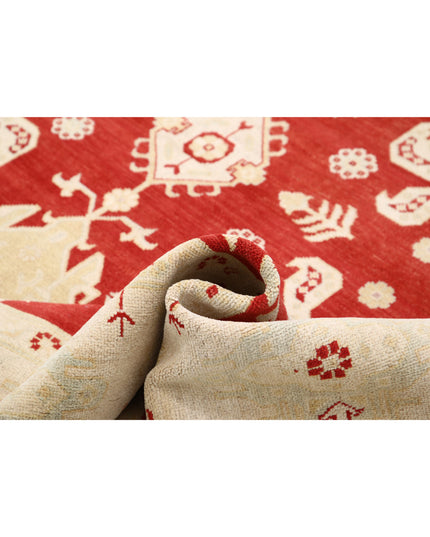 Ziegler 9' 0" X 9' 3" Hand Knotted Wool Rug 9' 0" X 9' 3" (274 X 282) / Red / Wool