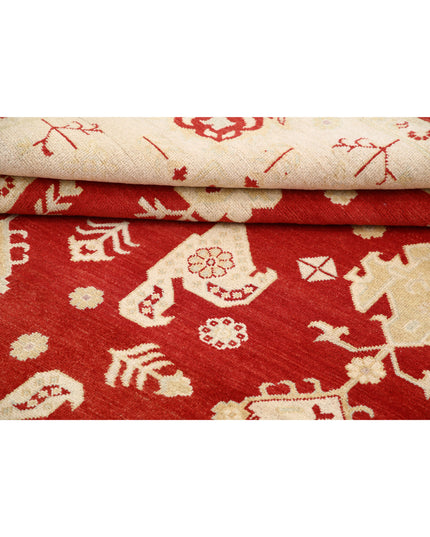 Ziegler 9' 0" X 9' 3" Hand Knotted Wool Rug 9' 0" X 9' 3" (274 X 282) / Red / Wool