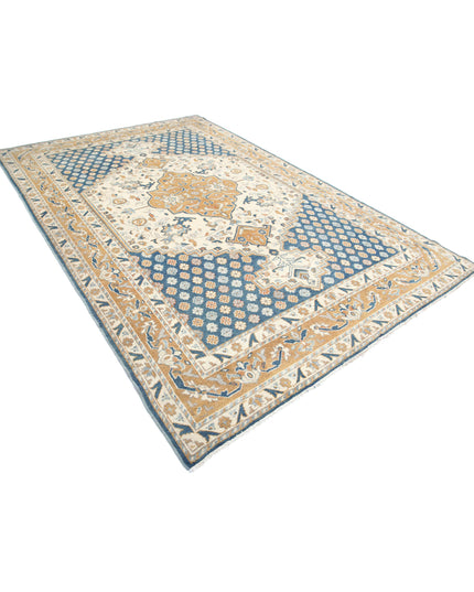 Ziegler 7' 0" X 10' 5" Hand Knotted Wool Rug 7' 0" X 10' 5" (213 X 318) / Blue / Wool