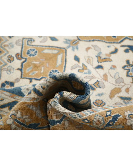 Ziegler 7' 0" X 10' 5" Hand Knotted Wool Rug 7' 0" X 10' 5" (213 X 318) / Blue / Wool