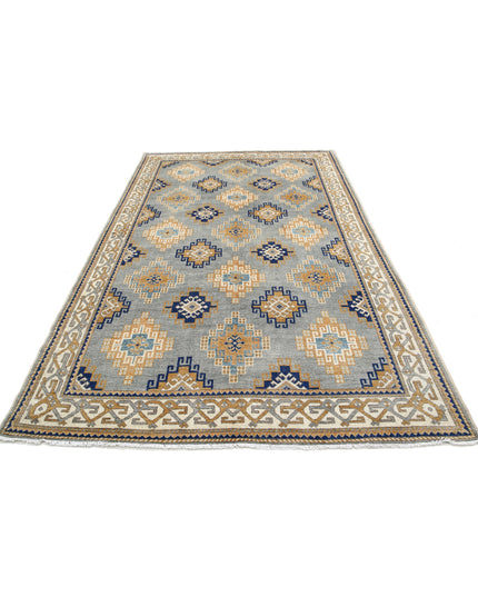 Ziegler 6' 2" X 9' 10" Hand Knotted Wool Rug 6' 2" X 9' 10" (188 X 300) / Blue / Wool
