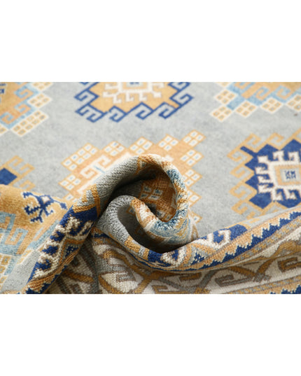 Ziegler 6' 2" X 9' 10" Hand Knotted Wool Rug 6' 2" X 9' 10" (188 X 300) / Blue / Wool