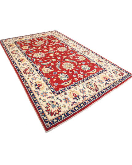Ziegler 6' 8" X 10' 4" Hand Knotted Wool Rug 6' 8" X 10' 4" (203 X 315) / Red / Wool