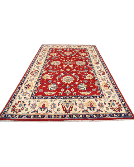 Ziegler 6' 8" X 10' 4" Hand Knotted Wool Rug 6' 8" X 10' 4" (203 X 315) / Red / Wool