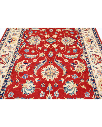 Ziegler 6' 8" X 10' 4" Hand Knotted Wool Rug 6' 8" X 10' 4" (203 X 315) / Red / Wool