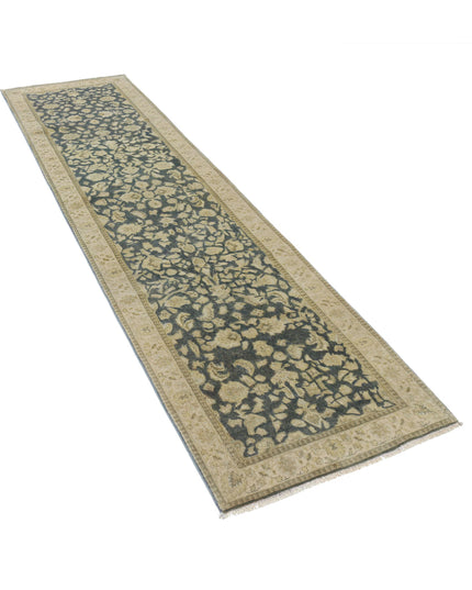 Ziegler 2' 7" X 9' 7" Hand Knotted Wool Rug 2' 7" X 9' 7" (79 X 292) / Blue / Wool